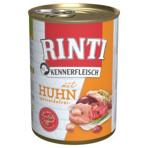 Voordeelverpakking RINTI Kennerfleisch 24 x 400 g - Mix kip, kalf