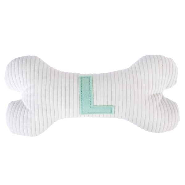 TIAKI Pluche Bot met Initiaal L 26 x 12 x 5,5 cm hond