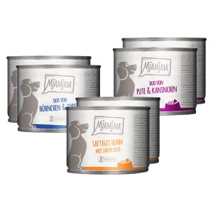 Voordeelpakket: 24x200g MjAMjAM Adult Dog Mix I (3 soorten) nat hondenvoer
