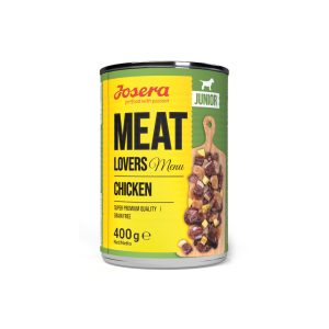 6x400g Josera Meat Lovers Junior Menu Kip natvoer voor Honden