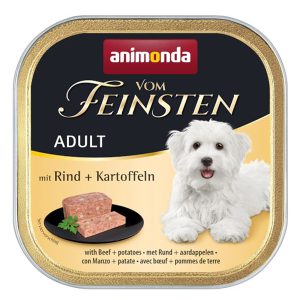22x150g met rundvlees & aardappelen animonda vom Feinsten Adult nat hondenvoer