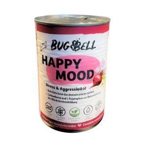 Voordeelpakket: 24x400g BugBell vegan menu's Happy Mood nat hondenvoer