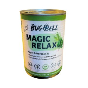 Voordeelpakket: 24x400g BugBell veganistische menu's Magic Relax nat hondenvoer