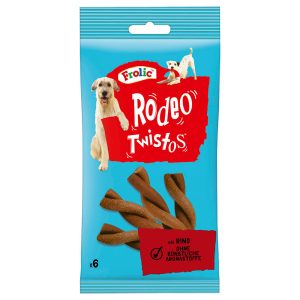18 x 6 stuks Frolic Rodeo Twistos met rundvlees hondensnacks