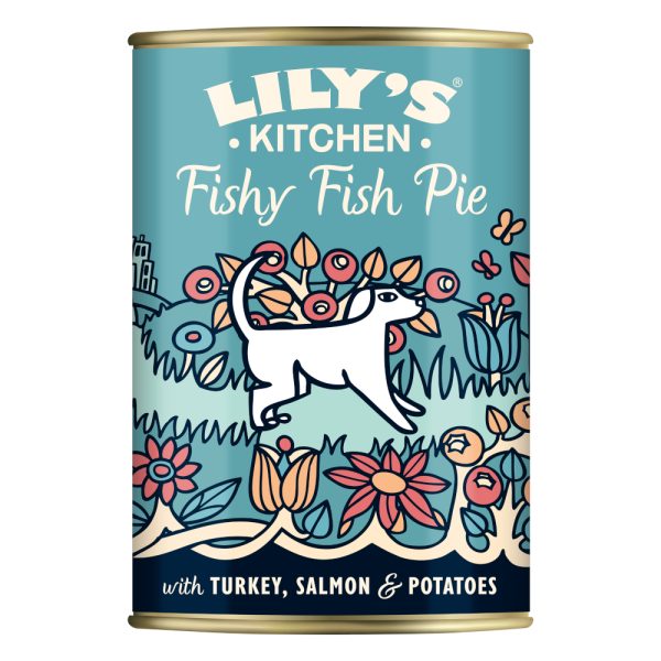 Lily's Kitchen graanvrije menu's voor honden 400 g - 12 x 400 g kalkoen, zalm & haring