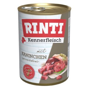 12 x 400 g Rinti "Kennerfleisch" Voordeelpakket - Konijn