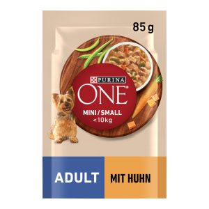 26 x 85 g Purina ONE Mini Adult Kip natvoer voor honden