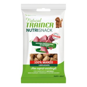 Voordeelpakket: 20x20g Natural Trainer Nutri Snack gevriesdroogde hapjes Puppy & Volwassen hondensnacks van rundvlees