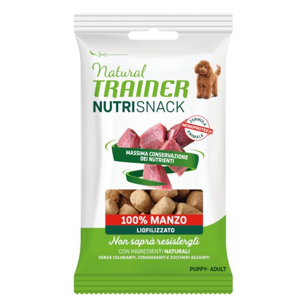Voordeelpakket: 20x20g Natural Trainer Nutri Snack gevriesdroogde hapjes Puppy & Volwassen hondensnacks van rundvlees
