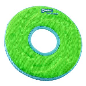 Chuckit! Speelring Zipflight, groen of rood, Maat: M