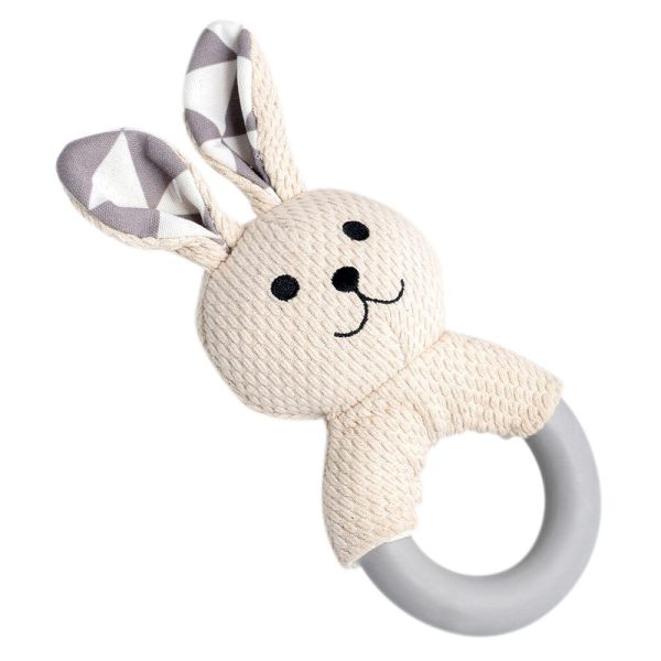 Puppyspeelgoed Rabbo Konijn, wit