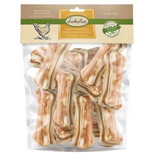 750 g Kip 10 cm Bigpacks Kauwbotten Lukullus  Hondensnacks