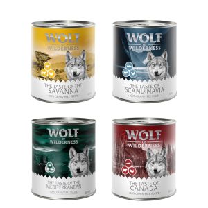 24x800g Mix: The Taste Of Wolf of Wilderness Hondenvoer