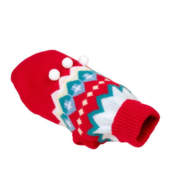 TIAKI Winterrode trui maat. L: ca. 33,5 cm ruglengte hond